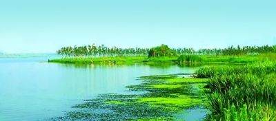 碧水藍(lán)天共一色，爭(zhēng)光為美麗中國(guó)繪出新畫(huà)卷